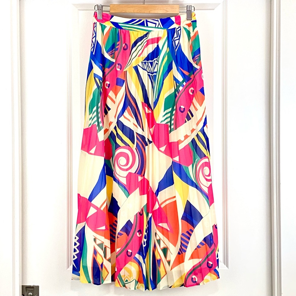 Flying Tomato Midi Skirt Colorful and Artsy Size Small